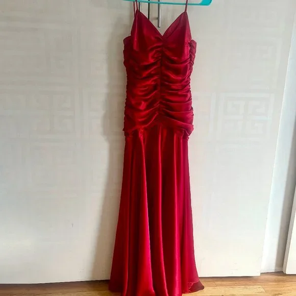louis vuitton formal dresses 1980s Jessica McClintock Brocade Gown - S